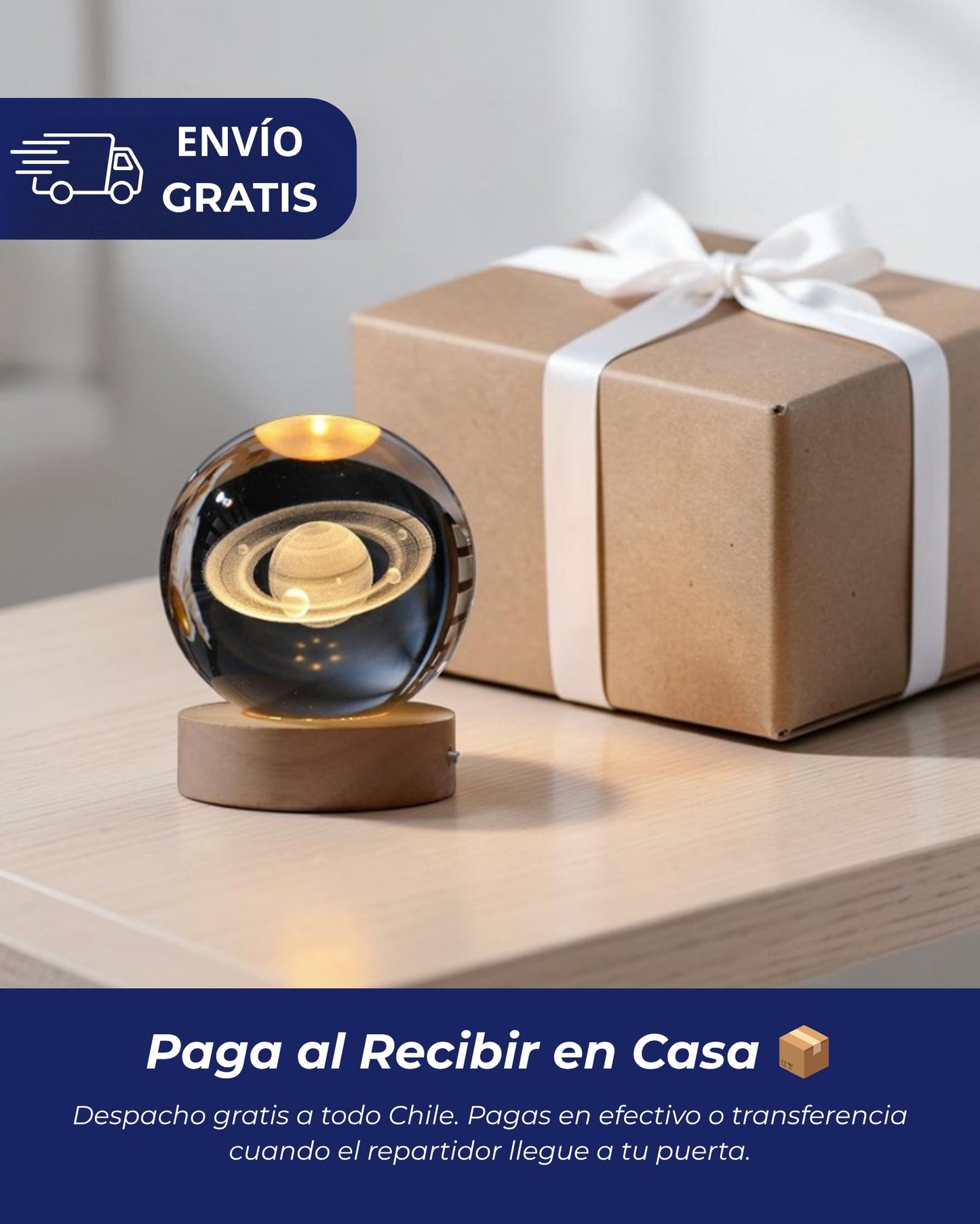 Bola de cristal 3D - Saturno
