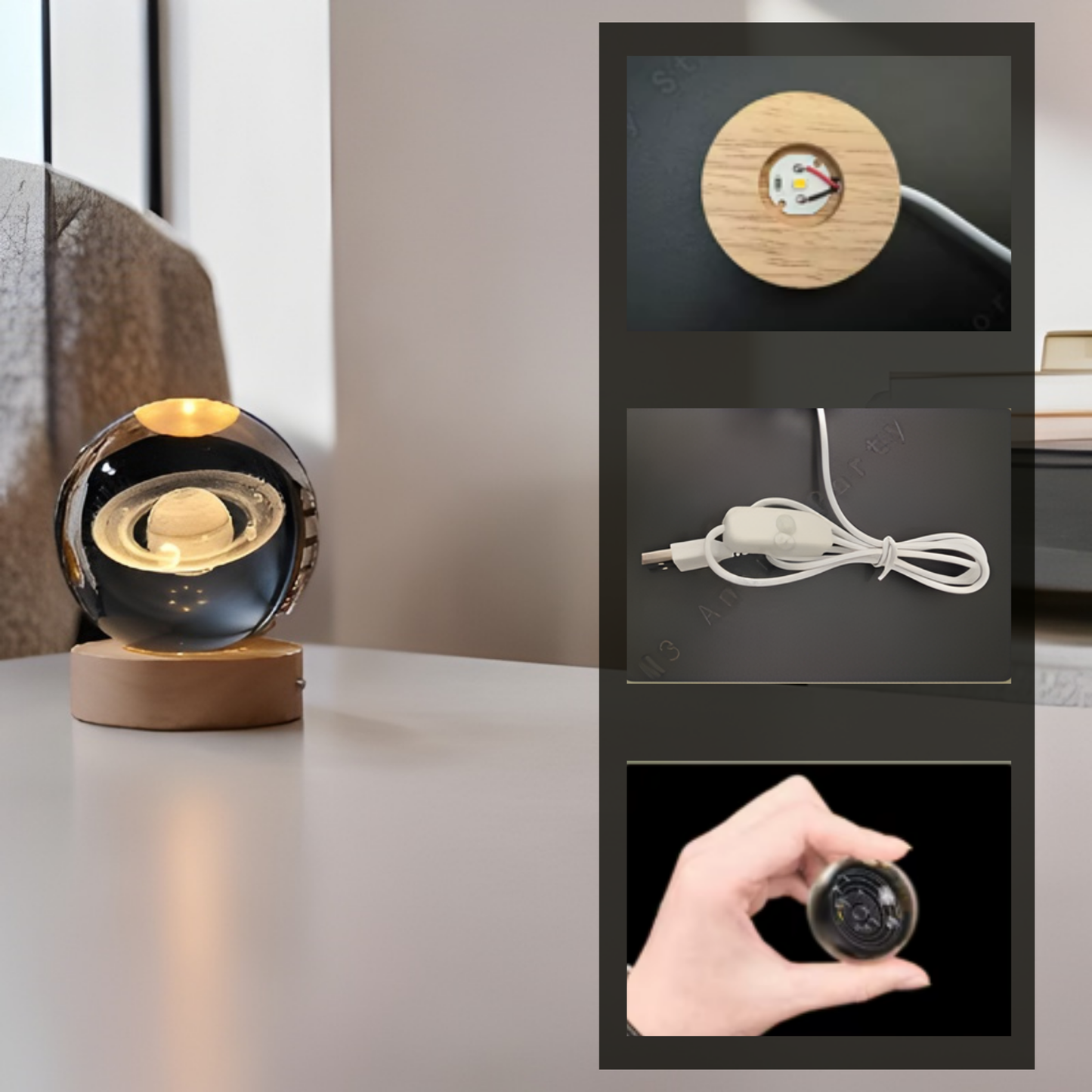 Bola de cristal - saturno