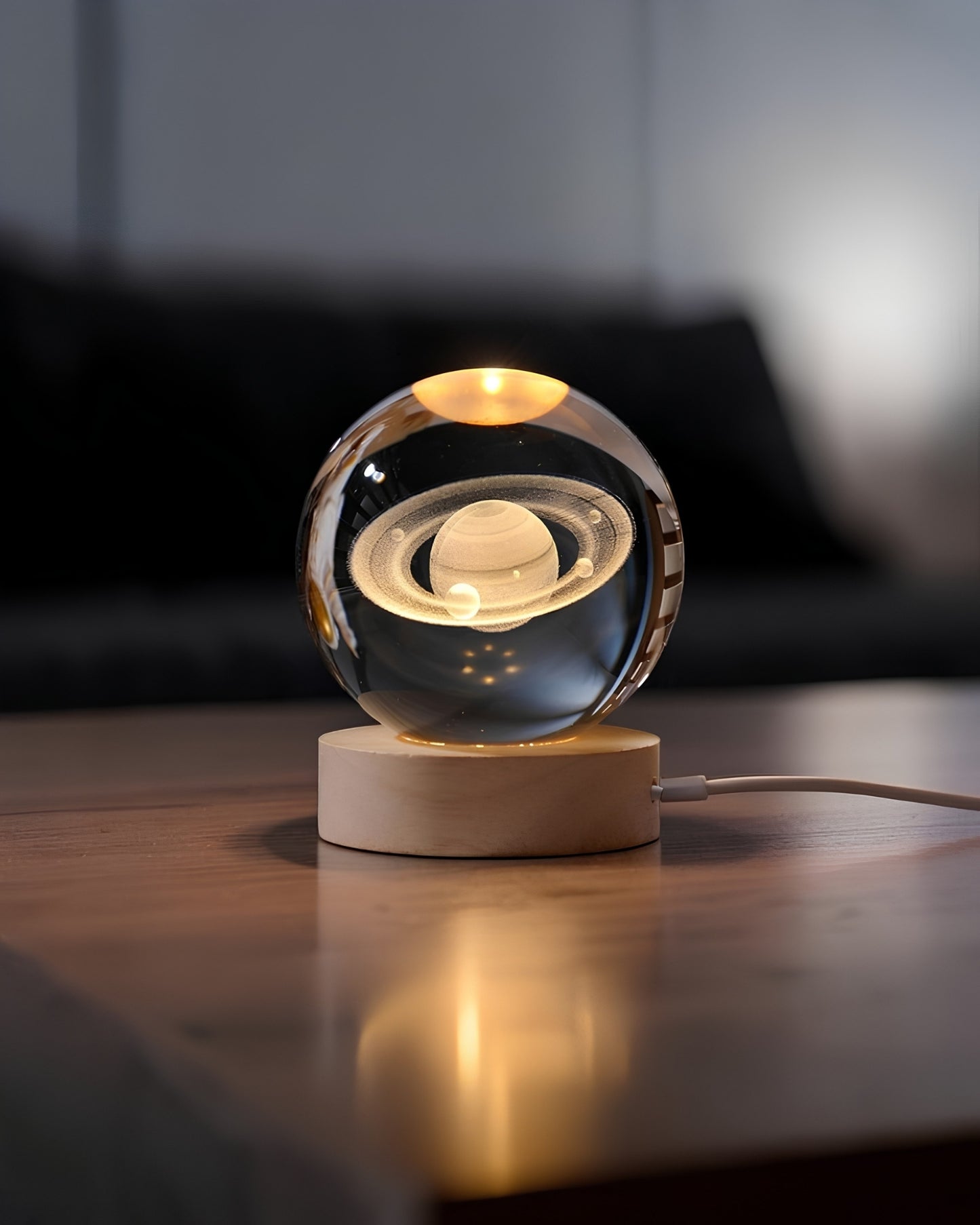 Bola de cristal 3D - Saturno