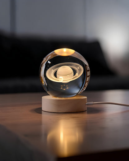 Bola de cristal 3D - Saturno